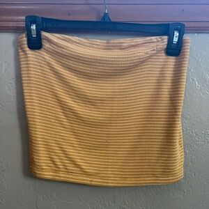 AE Mustard Yellow Striped Tube Top